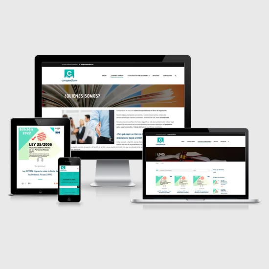 Proyecto Página web Editorial Compendium de Click Publicidad