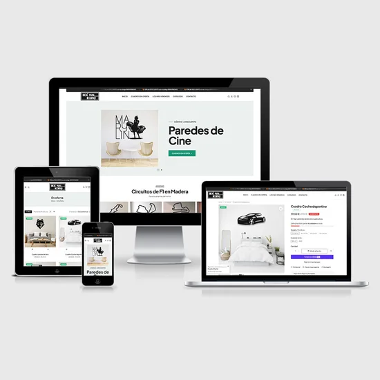 Proyecto tienda online cuadros decorativos de Click Publicidad