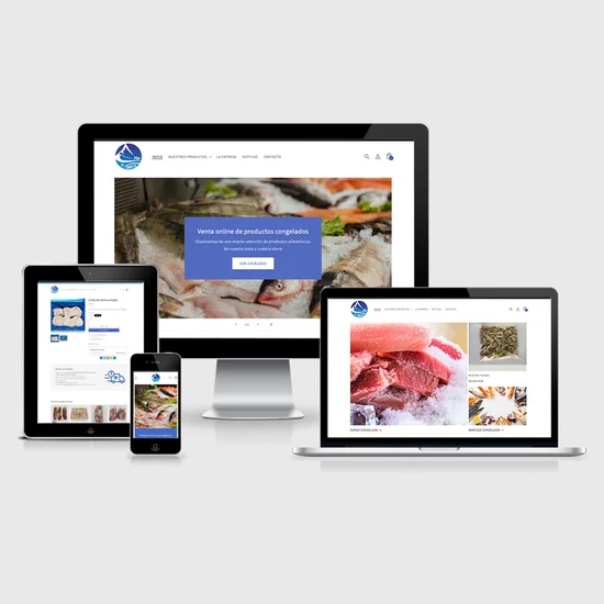 Proyecto tienda online venta congelados de Click Publicidad
