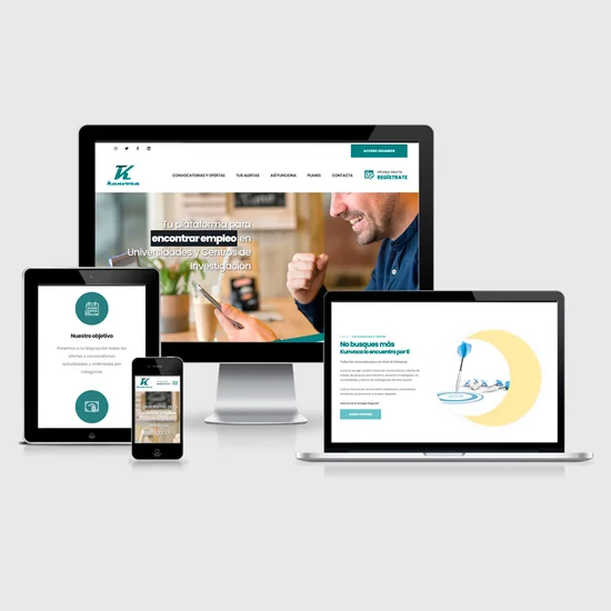 Proyecto Página web Kunvoca de Click Publicidad