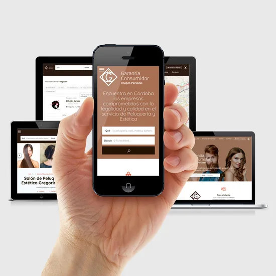 Proyecto web sello garantia imagen personal de Click Publicidad